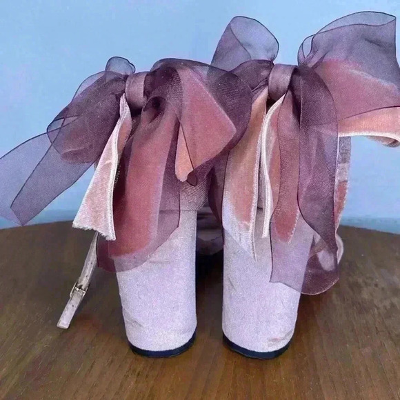 Mayla Classic Giddily Dusty Pink Rose Womens Size 34 Heels Sandals - Picture 4 of 8